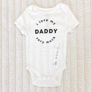 Jumping Beans I Love my Daddy Very Much Dad & Baby Onesie 6m